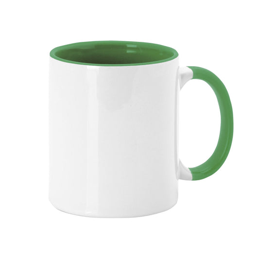 Taza personalizada bicolor 325 ml, regalo original y elegante